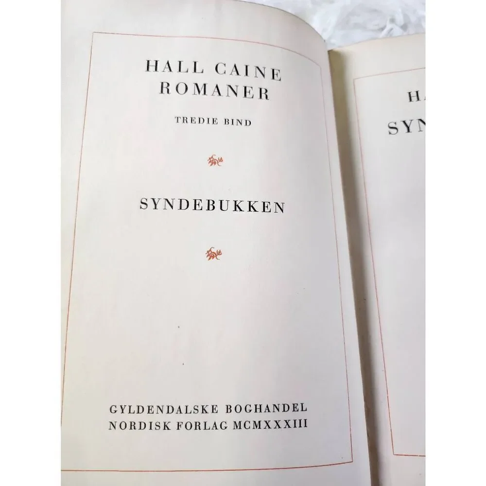 Hall Caine Syndebukken Roman Fra Marroko